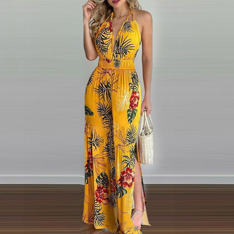 Digital Printing Colorful Jumpsuit