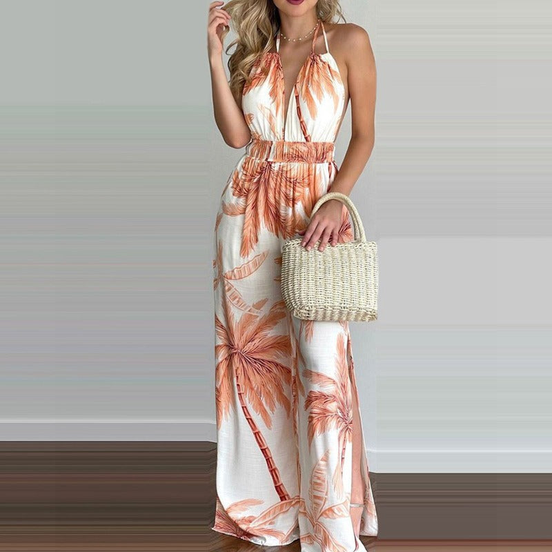 Digital Printing Colorful Jumpsuit