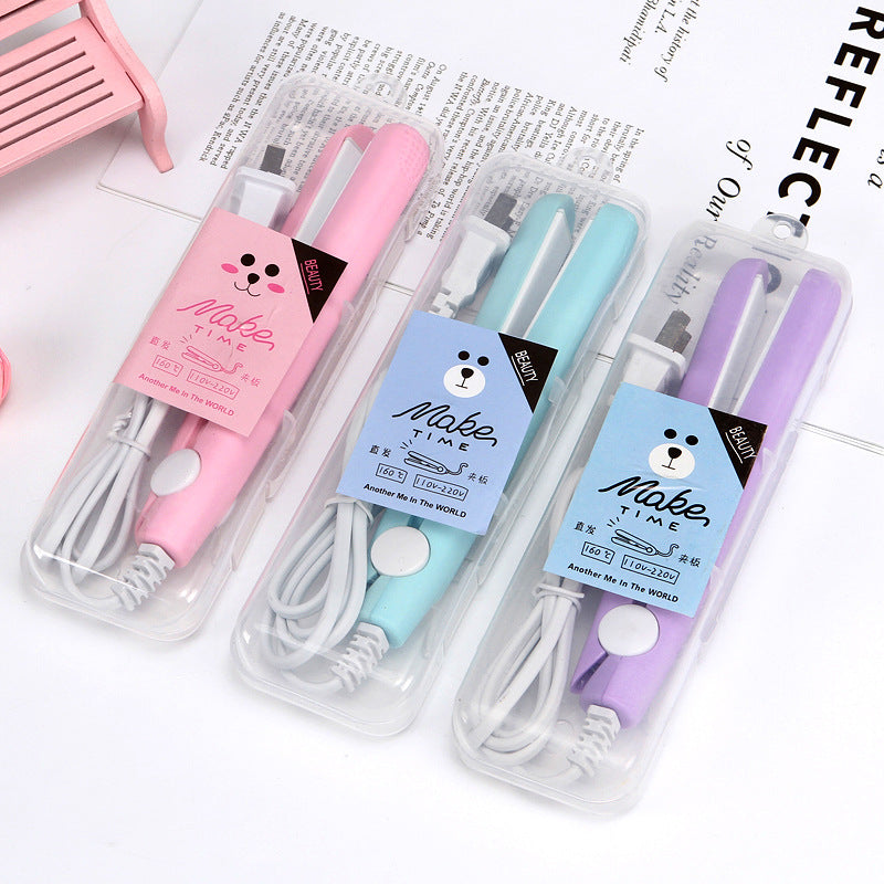 Cartoon Hair Straightener Splint Mini Student Small Power