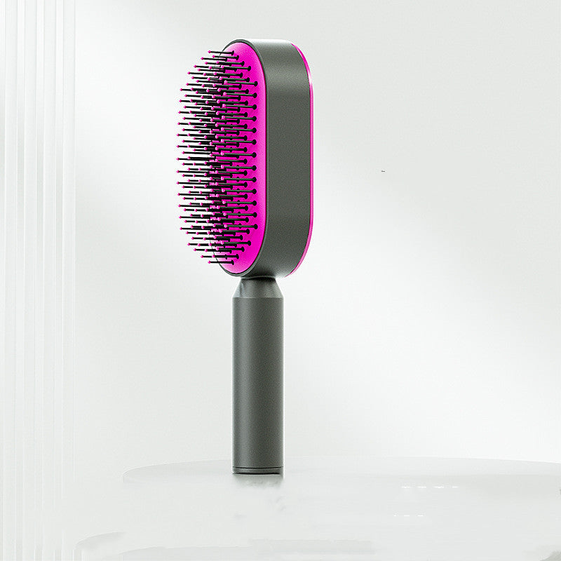 Push-to-clean Design Airbag Massage Comb