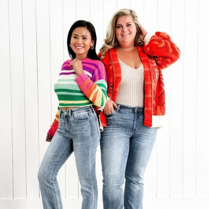 Fashion Plus Size Stretchy Slim jeans