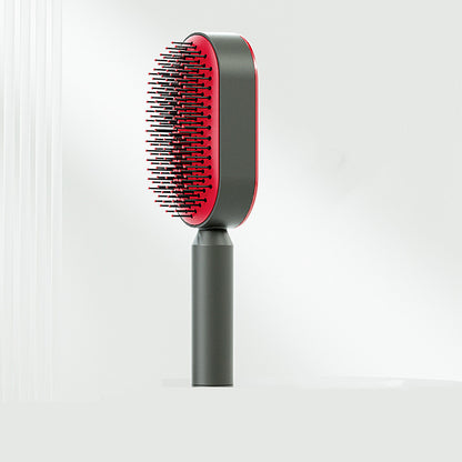 Push-to-clean Design Airbag Massage Comb